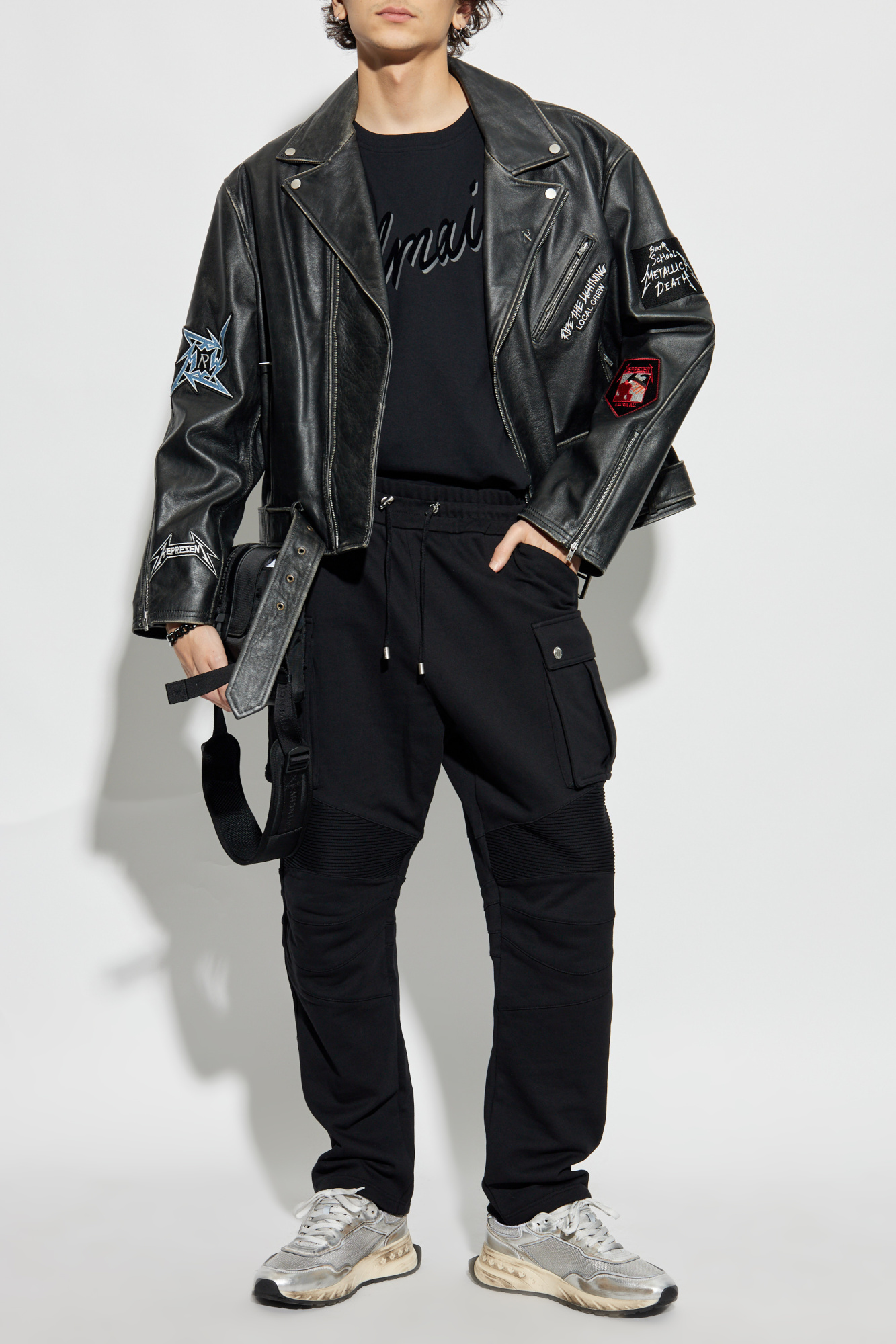 関税送料込 BALMAIN Wavy Sneaker Balmain Sneakers with logo - BeyondStyle